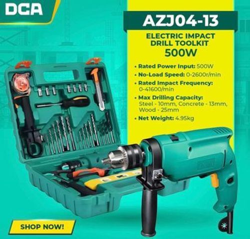DCA 13MM ELECTRIC IMPACT DRILL TOOL KIT 
مجموعة مثقاب كهربائي صدمي