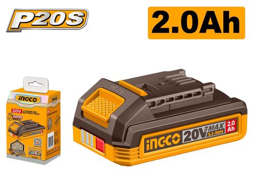 INGCO 20V 2.0 AH Lithium-ion Battery Pack 
حزمة بطاريات أيونات الليثيوم