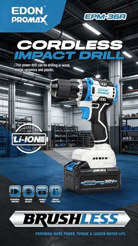 EDON PROMAX Cordless Drill 36V 
مثقاب لاسلكي