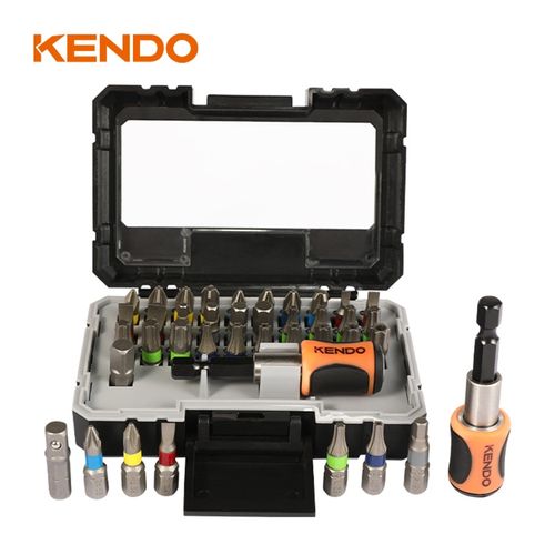 Kendoo 32 pcs bit set 
مجموعة رؤوس مفكات مكونة من 32 قطعة