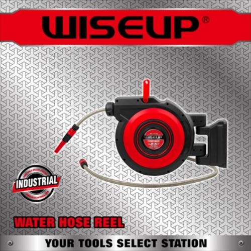 WISEUP Water Hose Reel 30M+2M-1/2’’ 
بكرة خرطوم المياه