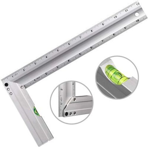 90 Degree Ruler with Level Bubble Tool
مسطرة بزاوية 90 درجة مع أداة تسوية الفقاعة